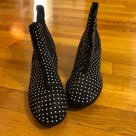 Black studded booties - Picture 2 of 2